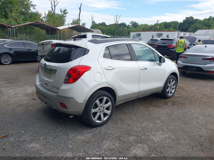 Vin: kl4cjhsb6fb210164, lot: 46595247, buick encore premium 20154