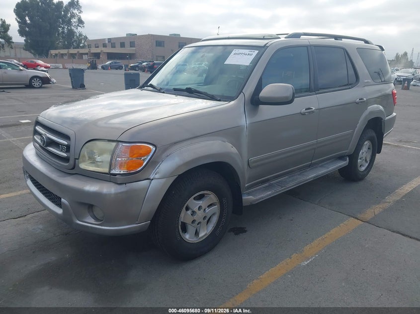 TOYOTA SEQUOIA 2001 VIN 5TDBT48A01S020736