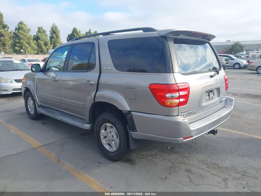 TOYOTA SEQUOIA 2001 VIN 5TDBT48A01S020736