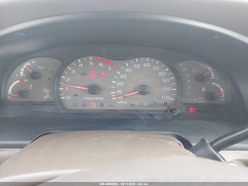 TOYOTA SEQUOIA 2001 VIN 5TDBT48A01S020736