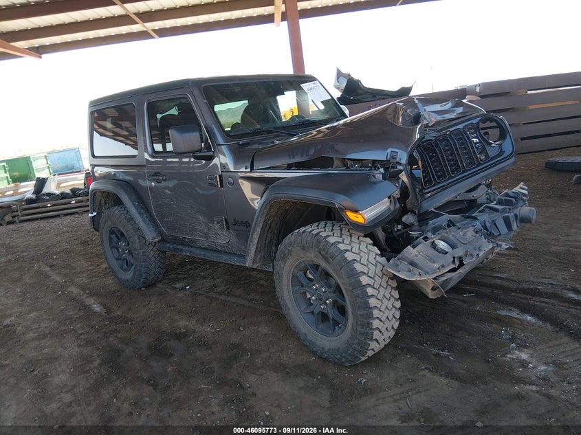Vin: 1c4pjxan4sw532432, lot: 46595380, jeep wrangler 2-door willys 4x4 2025 img_1