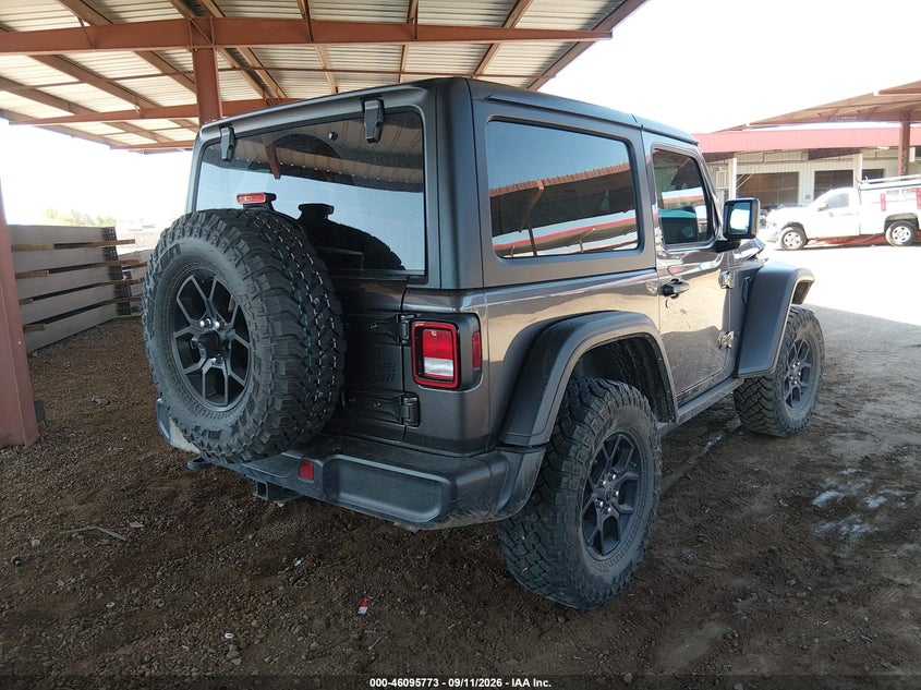 Vin: 1c4pjxan4sw532432, lot: 46595380, jeep wrangler 2-door willys 4x4 20254
