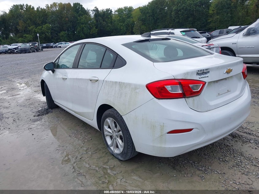 Vin: 1g1bc5sm8k7152804, lot: 46595532, chevrolet cruze ls 20193