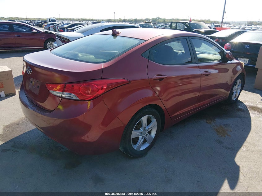 Vin: 5npdh4ae3dh376048, lot: 46595541, hyundai elantra gls 20134