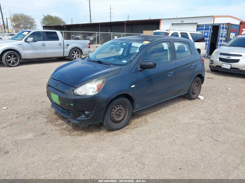 2015 Mitsubishi Mirage, Звичайний знос, IAAI, VIN ML32A3HJ8FH032518 — фото 2