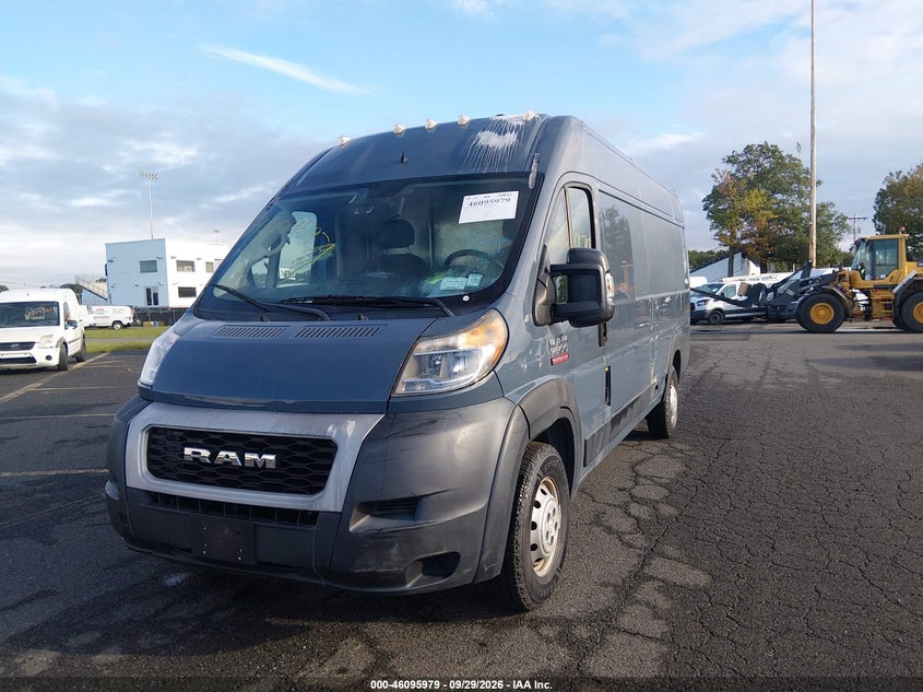 Vin: 3c6urvjg5ke558055, lot: 46595635, ram promaster 3500 cargo van high roof 159 wb ext 20192