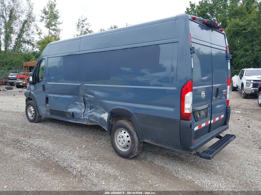 Vin: 3c6urvjg8ke564433, lot: 46595636, ram promaster 3500 cargo van high roof 159 wb ext 20193