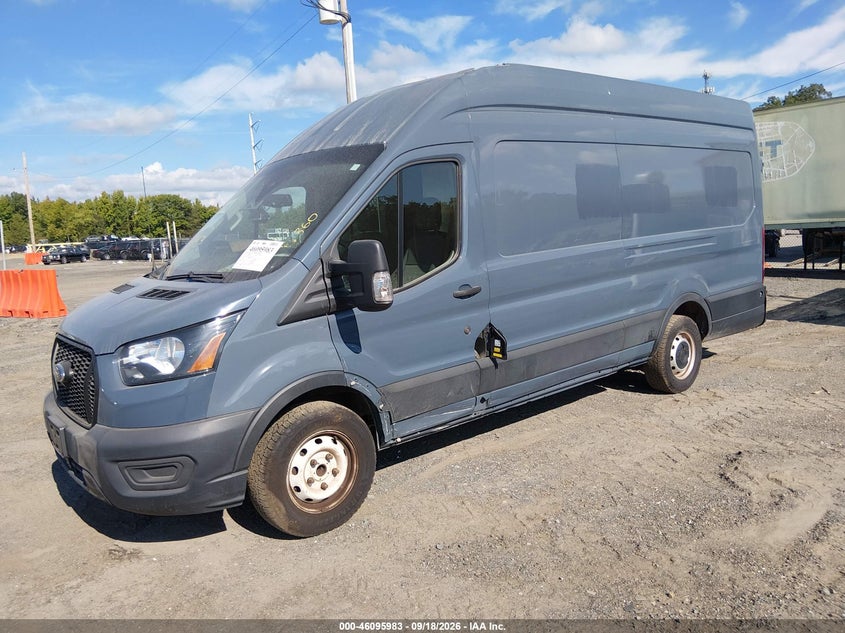 Vin: 1ftbr3x87mka55955, lot: 46595640, ford transit-250 cargo van 20212