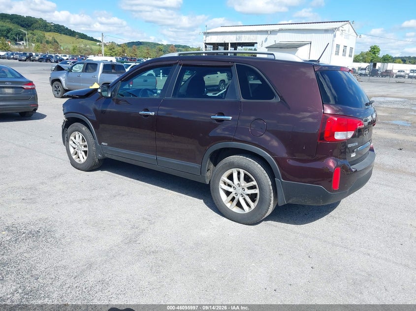 Vin: 5xyktda61eg449666, lot: 46595655, kia sorento lx 20143