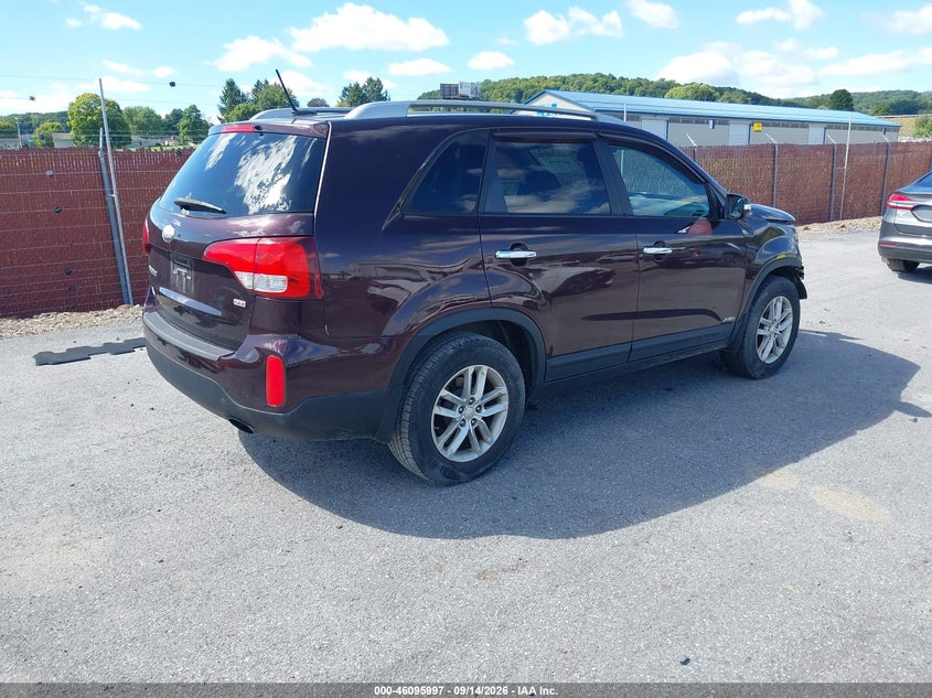 Vin: 5xyktda61eg449666, lot: 46595655, kia sorento lx 20144