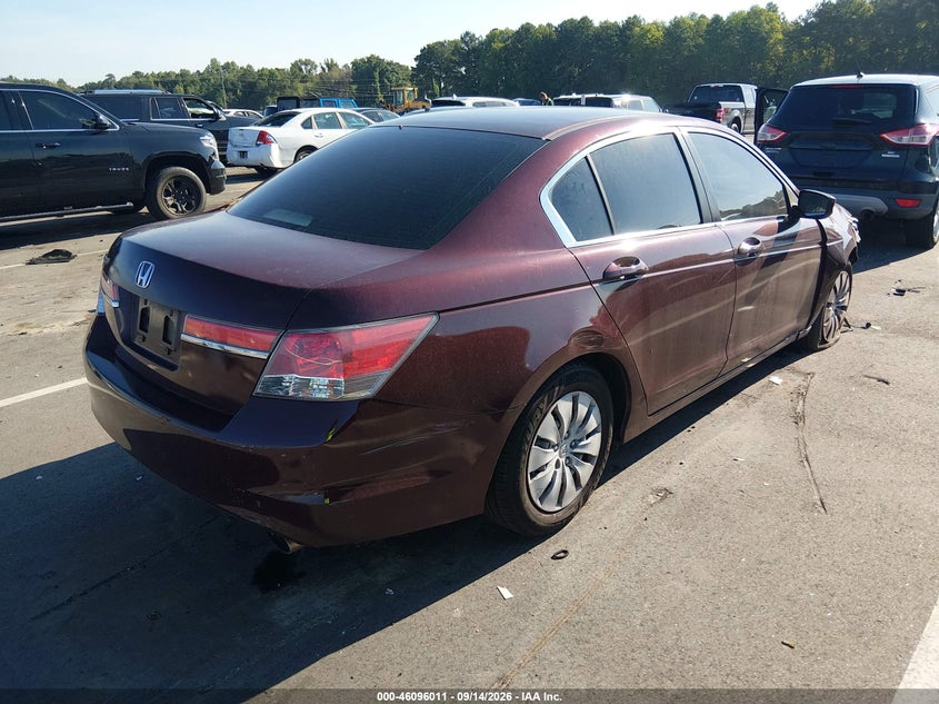 Vin: 1hgcp2f39ca036114, lot: 46595669, honda accord 2.4 lx 20124