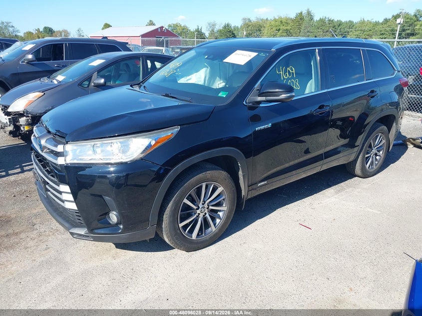 Vin: 5tdjgrfh8hs024735, lot: 46595686, toyota highlander hybrid xle 20172
