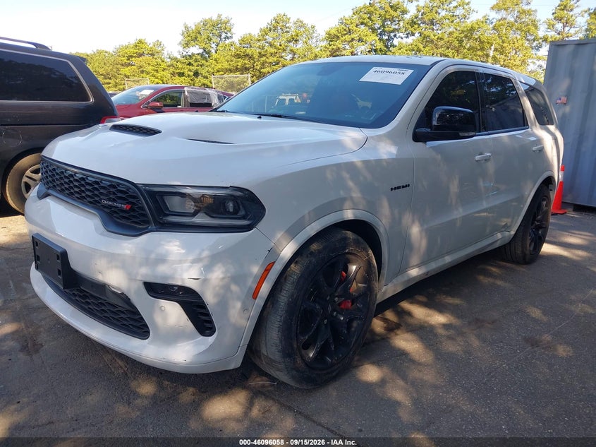 Vin: 1c4sdjct8mc764255, lot: 46595716, dodge durango r/t awd 20212