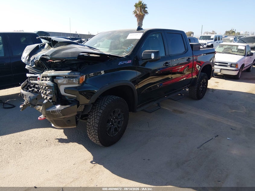Vin: 3gcukhe87tg199752, lot: 46595730, chevrolet silverado 1500 4wd  short bed zr2 20262