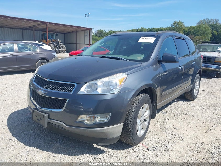 Vin: 1gnkveed2cj261509, lot: 46595809, chevrolet traverse ls 20122