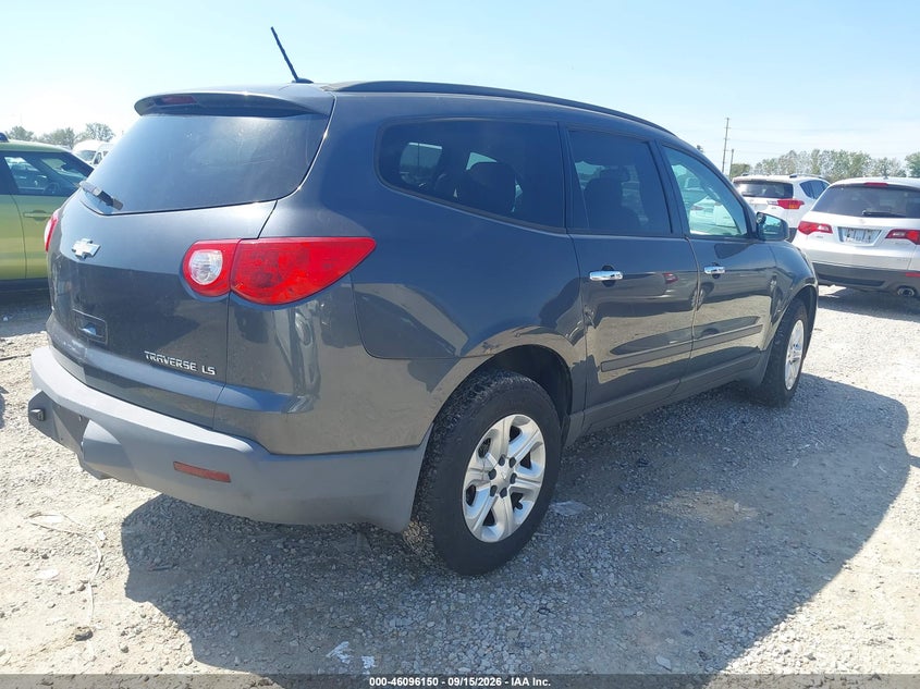 Vin: 1gnkveed2cj261509, lot: 46595809, chevrolet traverse ls 20124