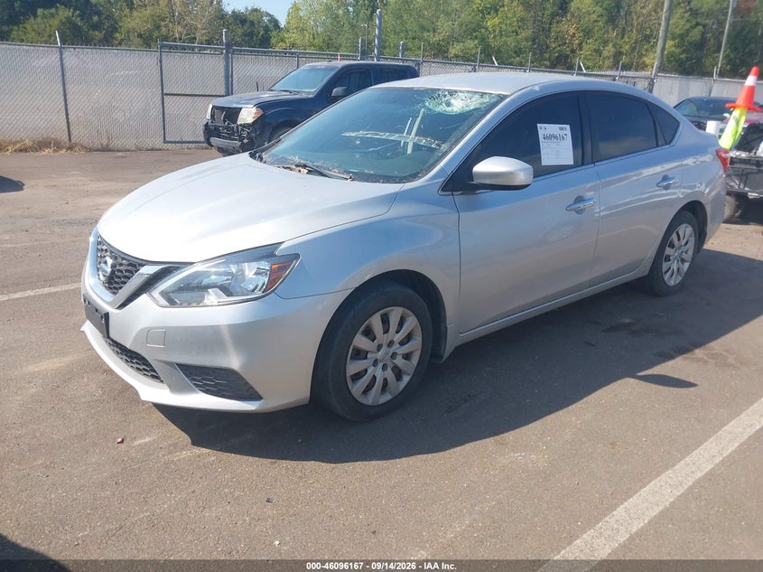 Vin: 3n1ab7ap6gy260358, lot: 46595826, nissan sentra s 20162
