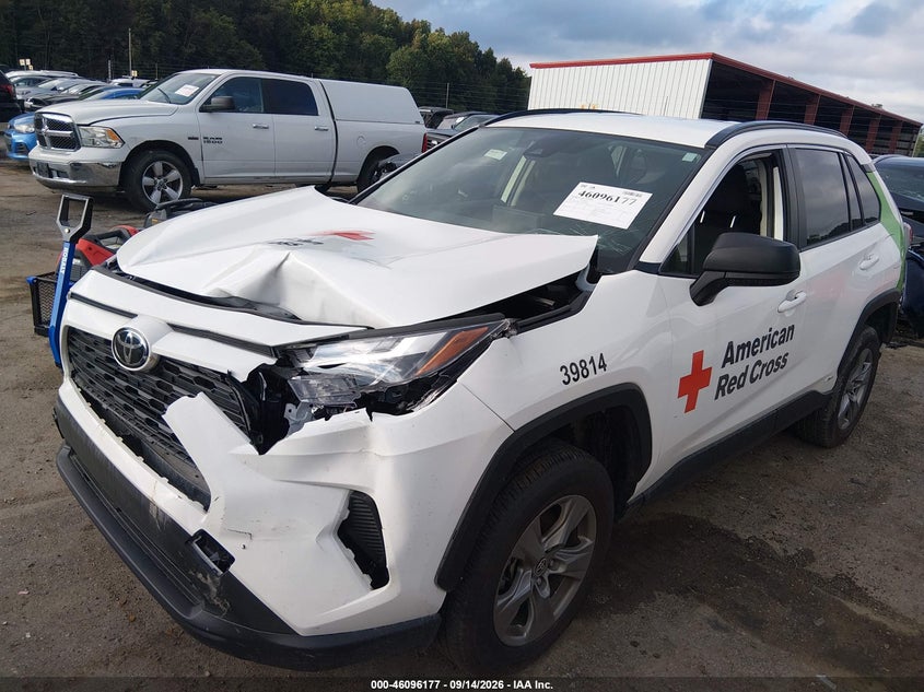Vin: jtmlwrfv4sd328598, lot: 46595835, toyota rav4 hybrid le 20252