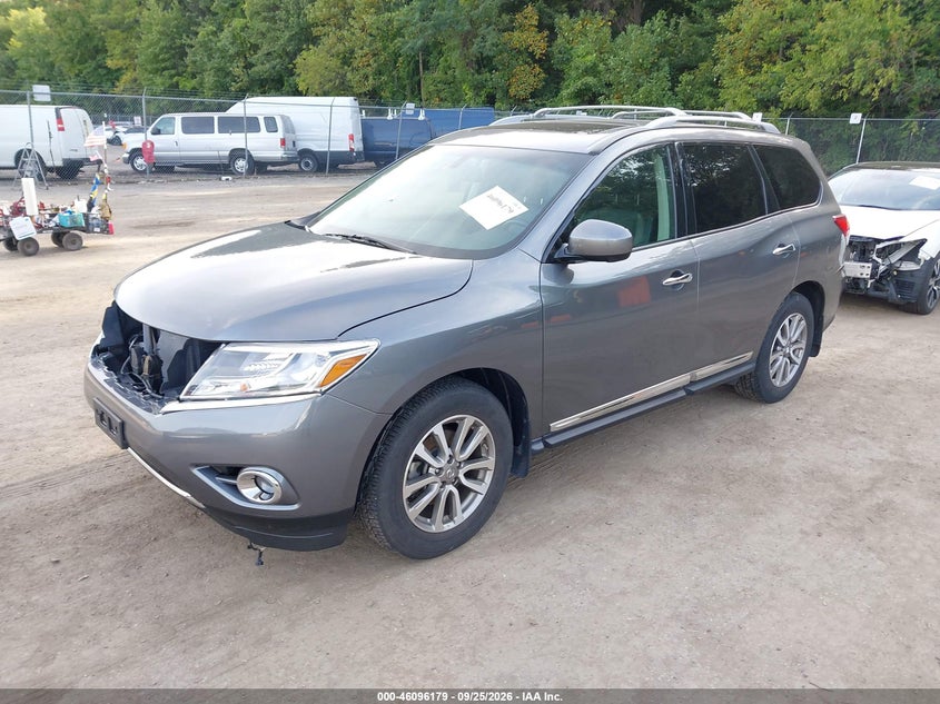 2015 Nissan Pathfinder, Удар спереду, IAAI, VIN 5N1AR2MM8FC638194 — фото 2
