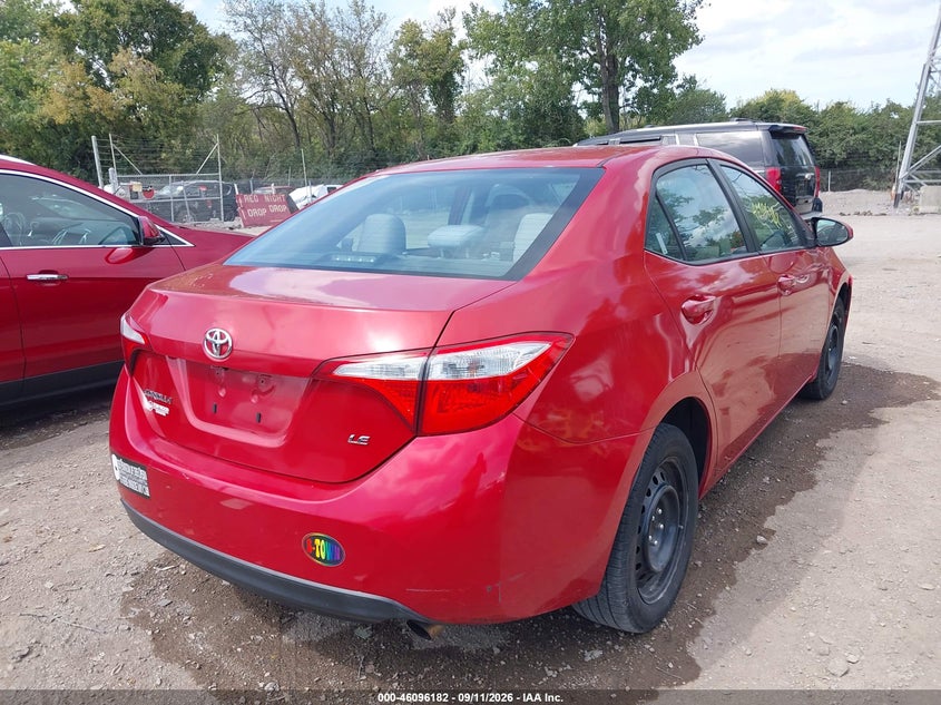 Vin: 5yfburhe4ep048146, lot: 46595840, toyota corolla le 20144