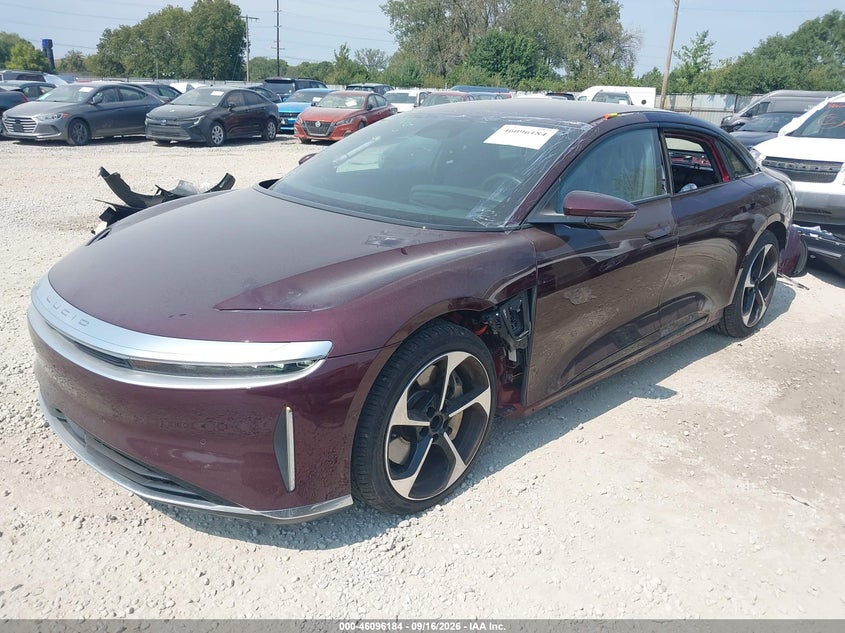 Vin: 50ea1tea2ra001688, lot: 46595842, lucid air touring 20242