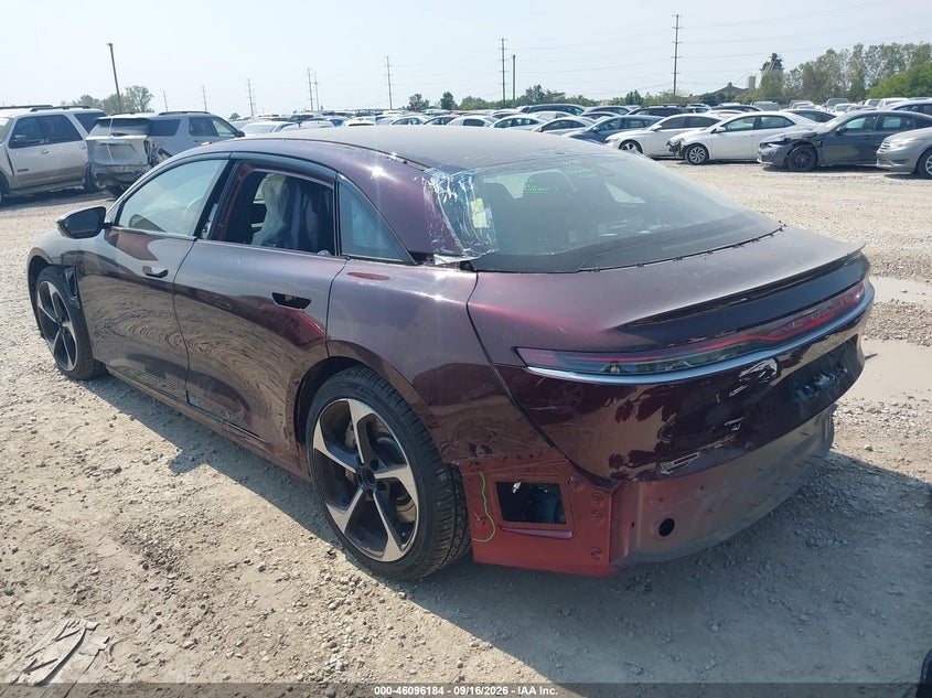 Vin: 50ea1tea2ra001688, lot: 46595842, lucid air touring 20243