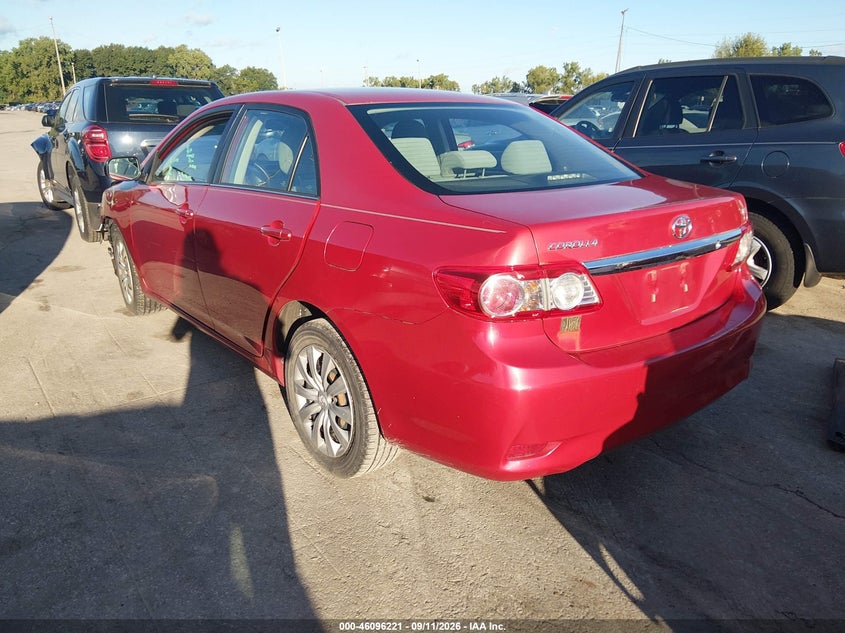 Vin: 2t1bu4ee3dc935081, lot: 46595879, toyota corolla le 20133