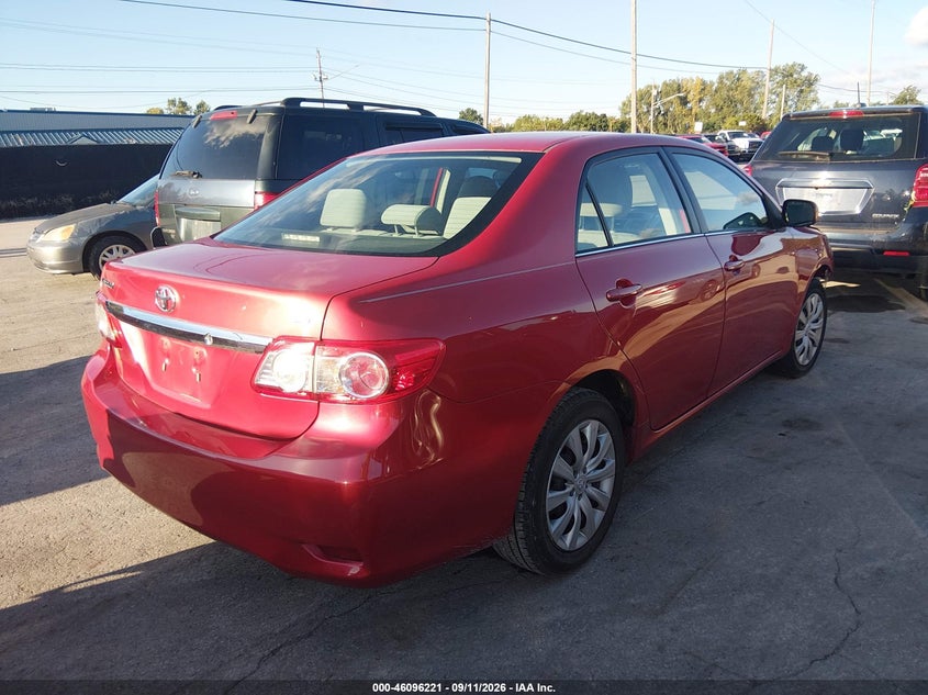 Vin: 2t1bu4ee3dc935081, lot: 46595879, toyota corolla le 20134