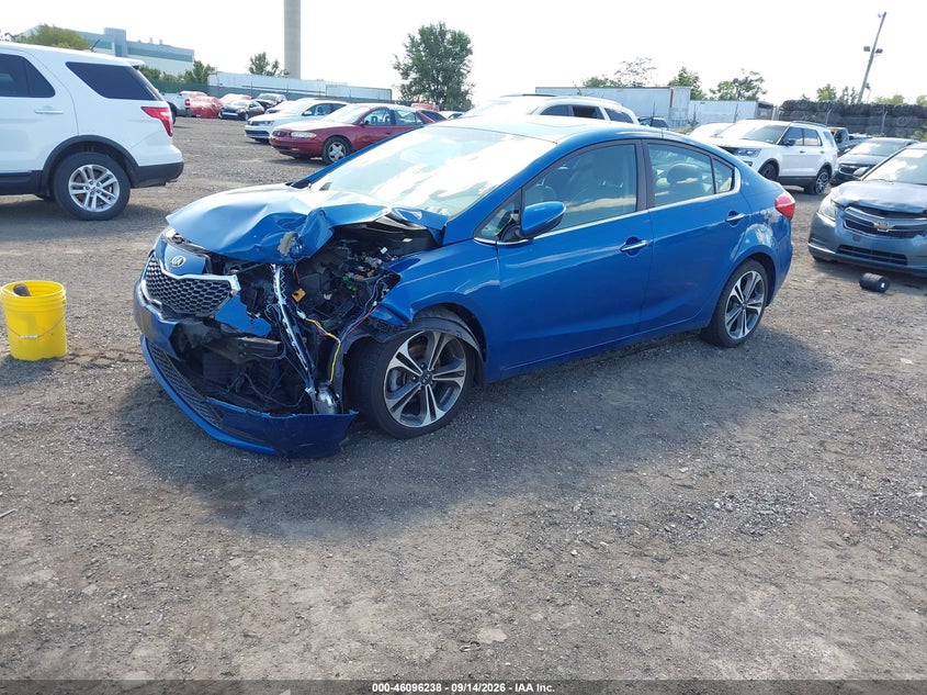 Vin: knafz4a81f5300201, lot: 46595896, kia forte ex 20152