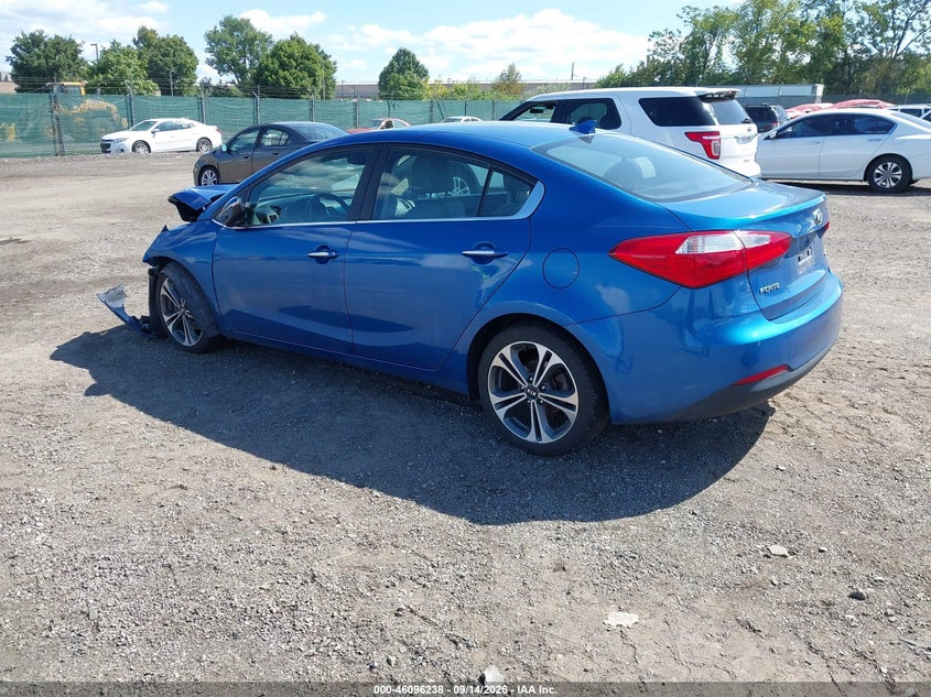 Vin: knafz4a81f5300201, lot: 46595896, kia forte ex 20153