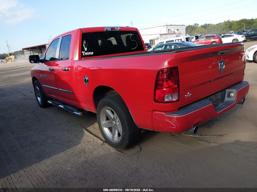 Vin: 1c6rd6ft4cs157112, lot: 46595991, ram 1500 express 20123
