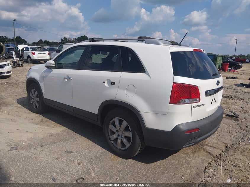 Vin: 5xykt3a69dg348609, lot: 46596012, kia sorento lx 20133