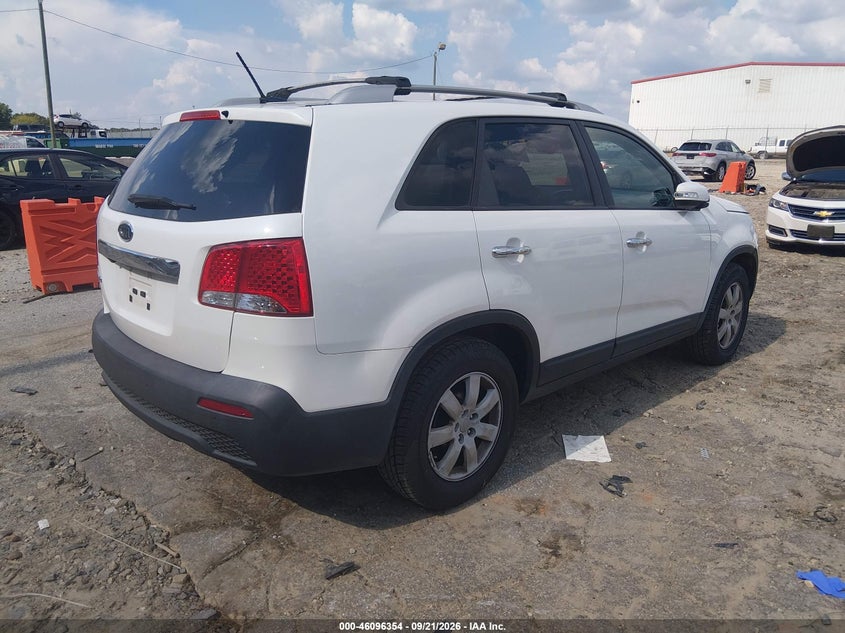 Vin: 5xykt3a69dg348609, lot: 46596012, kia sorento lx 20134