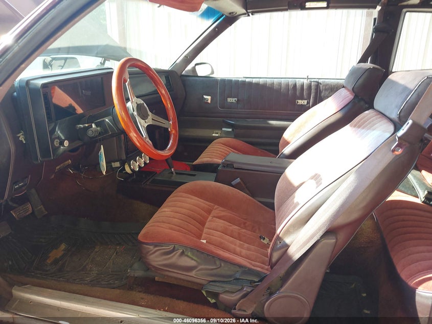 CHEVROLET MONTE CARLO 1987 VIN 1G1GZ11G3HP111384