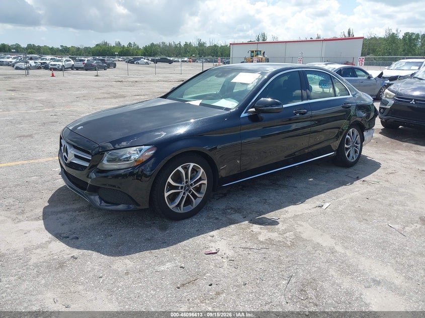Vin: 55swf4jbxhu197562, lot: 46596071, mercedes-benz c 300 20172