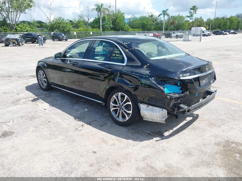 Vin: 55swf4jbxhu197562, lot: 46596071, mercedes-benz c 300 20173