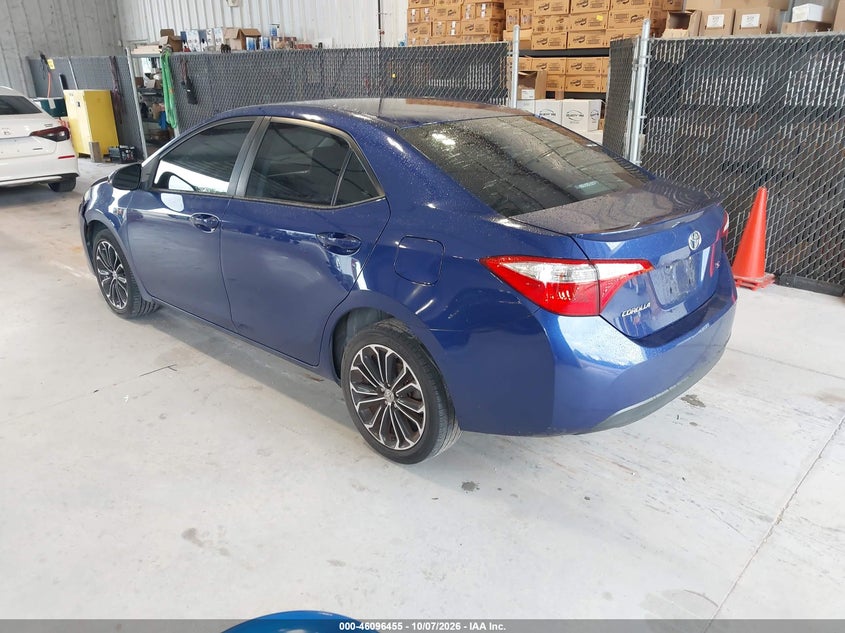 Vin: 2t1burhe6fc262962, lot: 46596113, toyota corolla s plus 20153