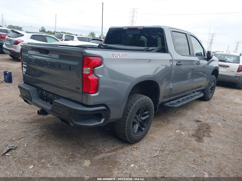 Vin: 1gcpyfelxlz258958, lot: 46596128, chevrolet silverado 1500 4wd  short bed lt trail boss 20204