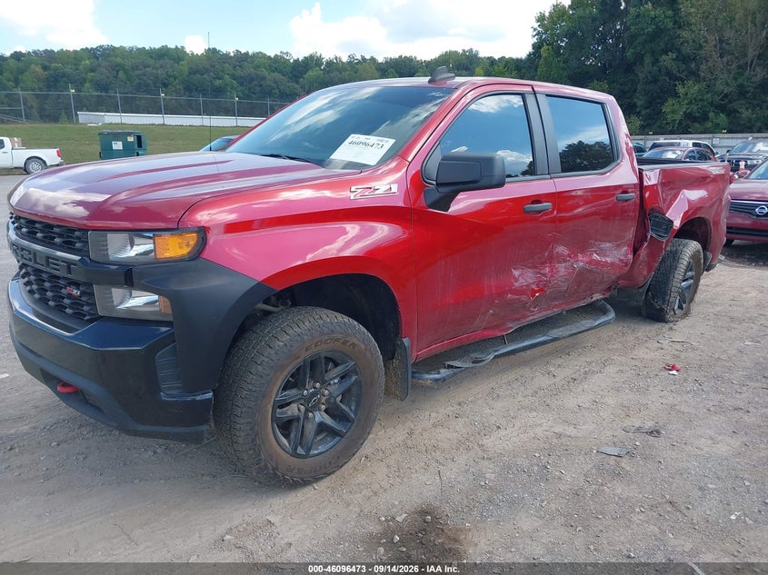 Vin: 1gcpycef1mz297416, lot: 46596131, chevrolet silverado 1500 4wd  short bed custom trail boss 20212