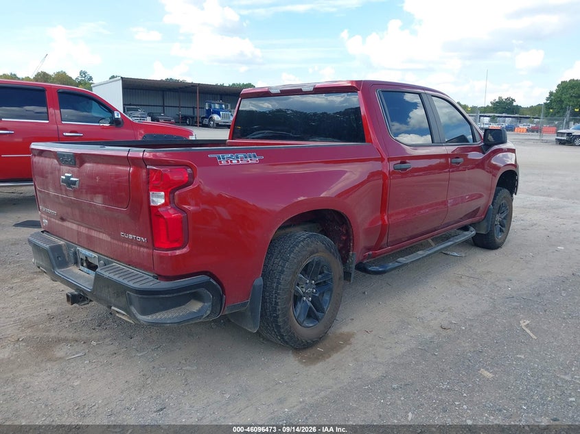 Vin: 1gcpycef1mz297416, lot: 46596131, chevrolet silverado 1500 4wd  short bed custom trail boss 20214