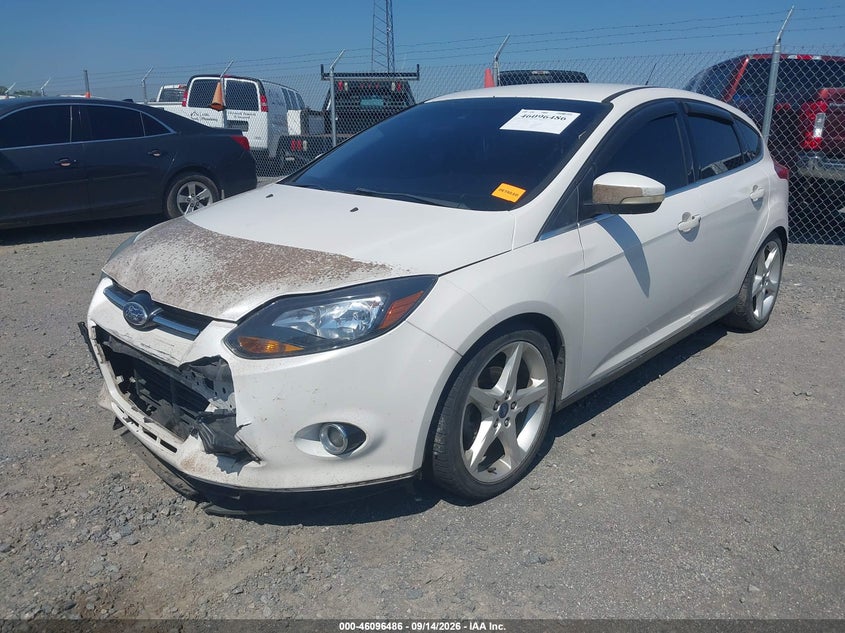 Vin: 1fadp3n22el126817, lot: 46596144, ford focus titanium 20142