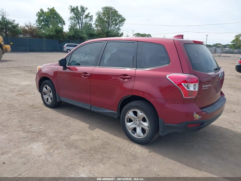 Vin: jf2sjaac8gh568028, lot: 46596155, subaru forester 2.5i 20163