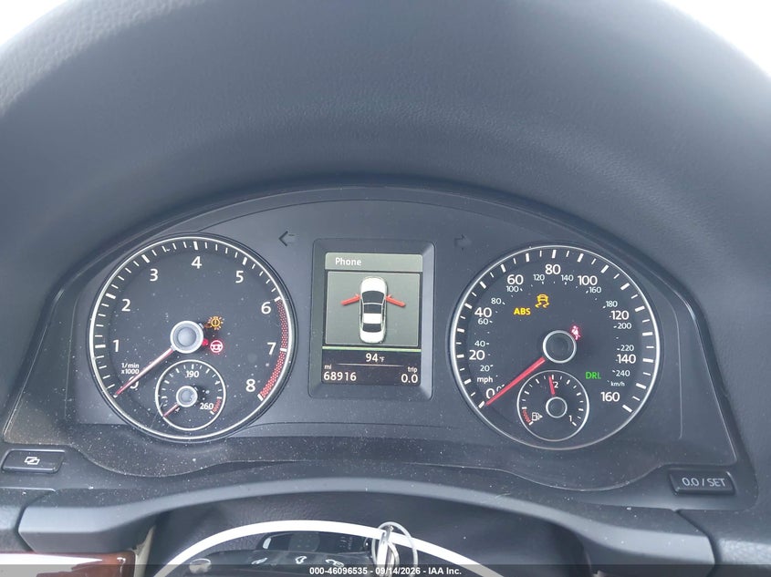 VOLKSWAGEN EOS 2012 VIN WVWFW7AH8CV018212