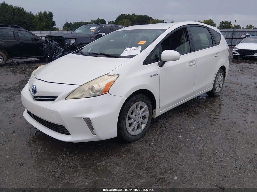 Vin: jtdzn3eu0c3162610, lot: 46596203, toyota prius v two 20122