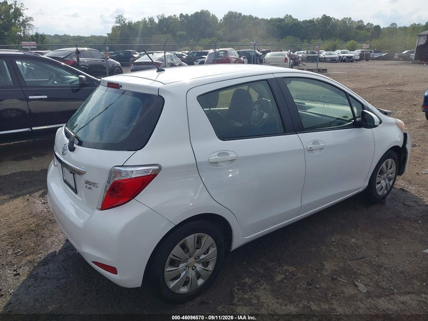 Vin: jtdktud32ed579648, lot: 46596228, toyota yaris le (tmc/cbu plant) 20144