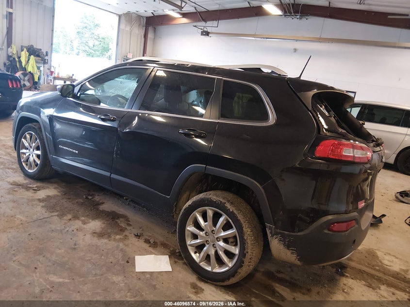 Vin: 1c4pjldb1gw157830, lot: 46596232, jeep cherokee limited 20163