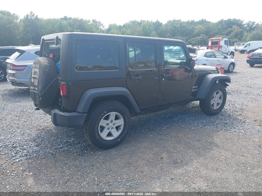 Vin: 1c4bjwdg4hl738507, lot: 46596248, jeep wrangler unlimited sport 4x4 20174