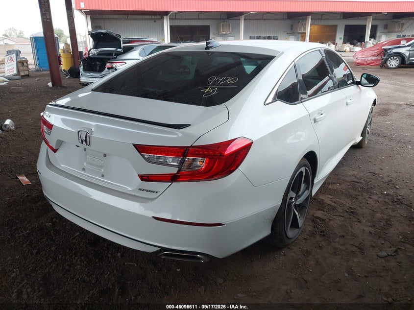Vin: 1hgcv1f38ma074256, lot: 46596269, honda accord sport 20214