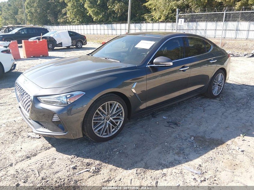 Vin: kmtg34la3mu077186, lot: 46596276, genesis g70 2.0t rwd 20212