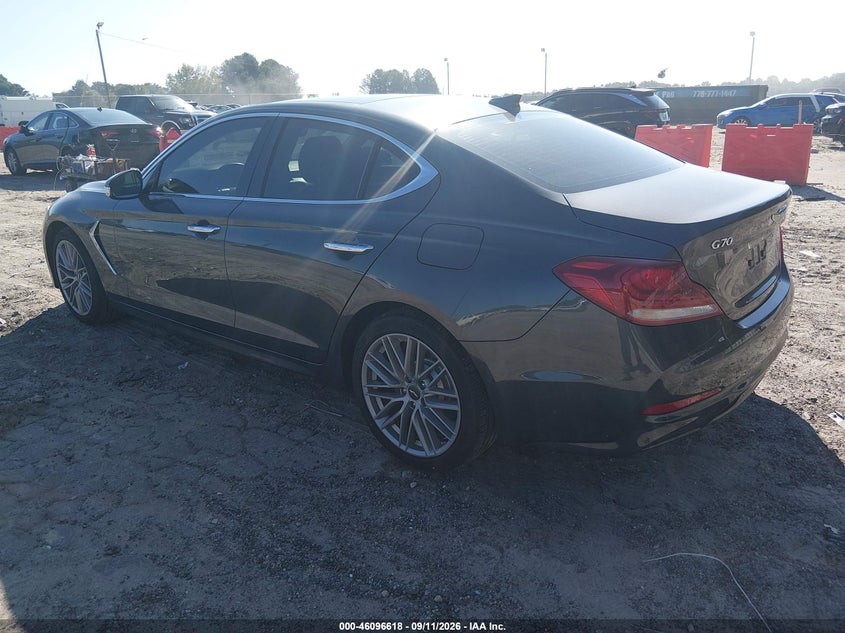 Vin: kmtg34la3mu077186, lot: 46596276, genesis g70 2.0t rwd 20213